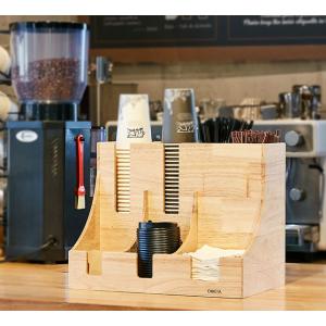 紙コップ テイクアウト おしゃれ クリアカップ カフェグッズ ディスペンサー ウッドベローナ Cuf...