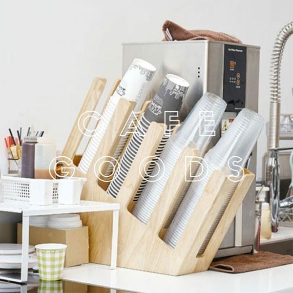 紙コップ テイクアウト おしゃれ クリアカップ カフェグッズ ディスペンサー 4口用 Cuffy-W...