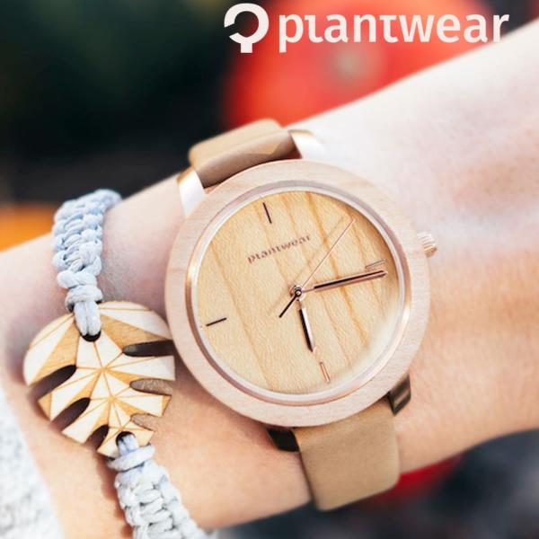 木製腕時計 メンズ レディース plantwear Fusionシリーズ Dawn Maple ユニ...