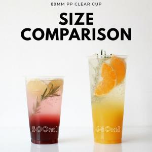 89mm口径 PP クリアカップ 660ml ...の詳細画像1