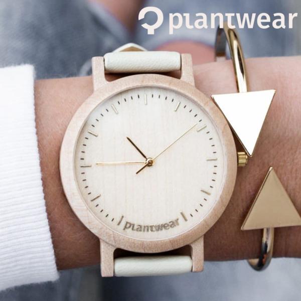 木製腕時計 レディース plantwear Lark Slimシリーズ Slim Gold おしゃれ...