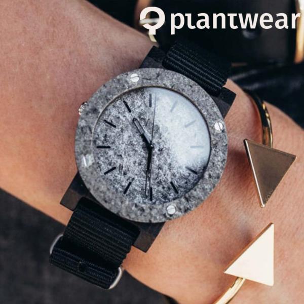 木製腕時計 メンズ レディース plantwear Mini Rawシリーズ Double Silv...