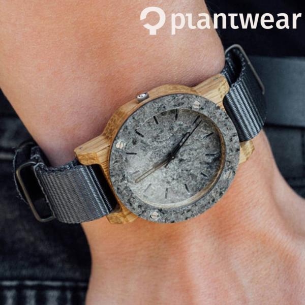 木製腕時計 メンズ レディース plantwear Mini Rawシリーズ Double Silv...