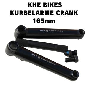 自転車 BMX クランク KHE BIKES MVP 3PC CRANK  SET 165mm  BLACK｜bmx-source