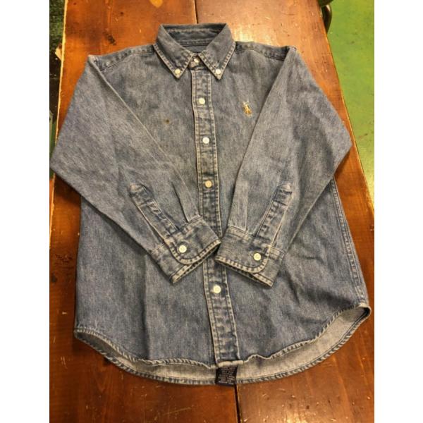 こども服　シャツ　RALPH LAUREN デニムシャツ　送料無料　 輸入子供服　新品　ヴィンテージ...