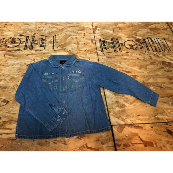 こども服　女の子　シャツ　LEVI’S  レディースデニムシャツ　6ｘ　送料無料　輸入こども服 新品...