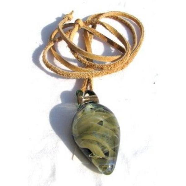 ネックレス　ペンダント　ガラス　3D　flutter 23　送料無料　日本製　