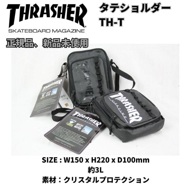 10% OFF THRASHER TH-T タテショルダー 3L　ユニセックス　ショルダーバッグ　サ...