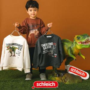 恐竜 ロゴ プリント トレーナー 子供服 男の子 BEBE bebe ベベ eab キッズ ジュニア カジュアル トップス 秋冬 1807-4825