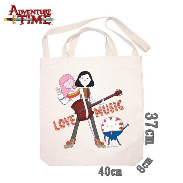 アドベンチャータイム 2ウェイトートバッグ／LOVE MUSIC（マーセリン・バブルガム） Adve...
