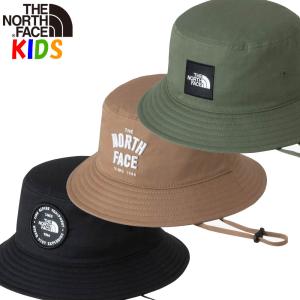 決算セール ノースフェイス キッズ帽子 ハット 47-56cm メッセージ North Face 男の子 女の子 子供用 キャンプ アウトドア 安全設計