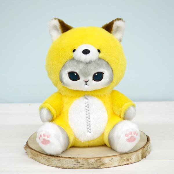 ぽてたまぬいぐるみ モフサンド キツネにゃん グレー 21cm  狐 きつね かわいい おしゃれ キ...