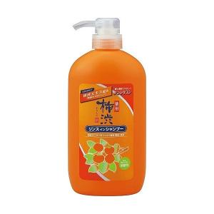 【熊野油脂】薬用 柿渋リンスインシャンプー 本体 600ml【柿渋】【汗臭予防】【ニオイ】【臭い】【消臭】