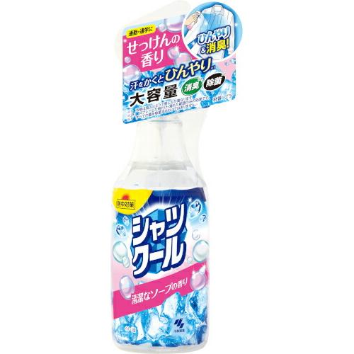 熱中対策　シャツクール  清潔なソープの香り 大容量 280mL 冷感 服 冷やす 冷却スプレー