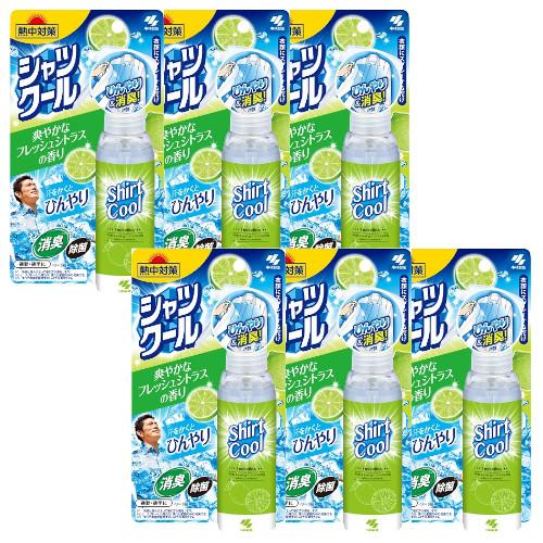 【6個セット】熱中対策 シャツクール 爽やかなフレッシュシトラスの香り 100mL×6【送料無料】【...