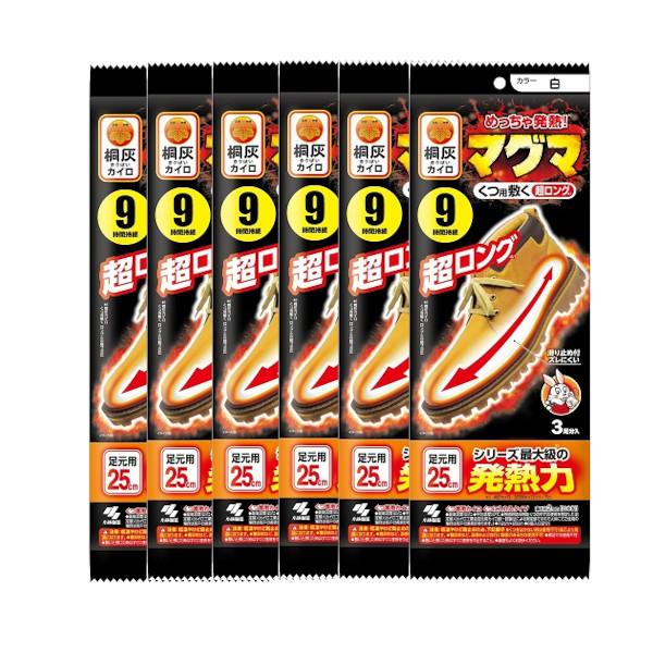 めっちゃ温かいカイロ マグマ くつ用敷く超ロング 靴用 敷くタイプのカイロ 3足分×6【6個セット】...