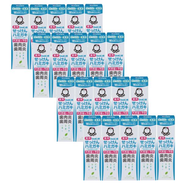 シャボン玉 薬用せっけんハミガキ 80g×20【20個セット】歯磨き粉 はみがき
