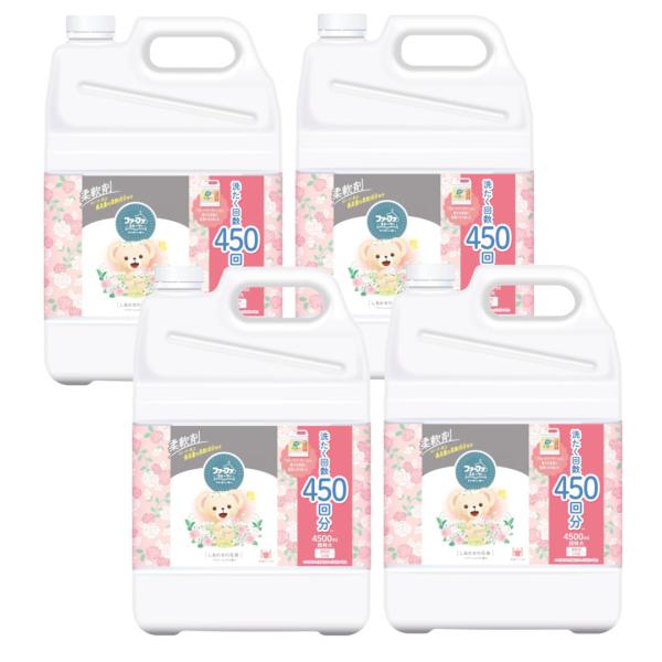 ファーファ ストーリー 柔軟剤 しあわせの花束 詰替用 超特大 4500ml×4【4個セット】ケース...