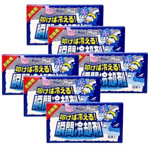 保冷剤 叩けば冷える 瞬間冷却剤 5枚入り×6【6個セット】 熱中症対策 冷たい 氷 暑さ 冷え アウトドア