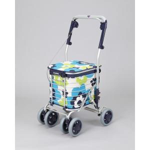 ユーバ産業スワレル / AS-0275　花柄ブルー 敬老の日 お買いものカート