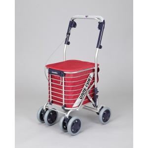 ショッピングカート おしゃれ かわいい 4輪 ユーバ産業 アルミ