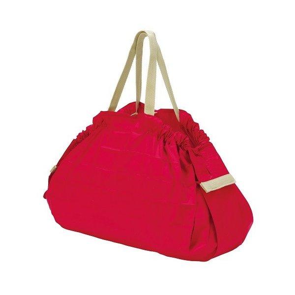 マーナ Shupatto(シュパット)  コンパクトバッグ L 赤 レッド 送料無料 ショッピングバ...