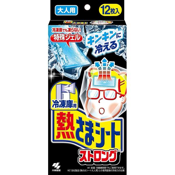 冷凍庫用 熱さまシート ストロング キンキンに冷える 冷却シート 大人用 12枚