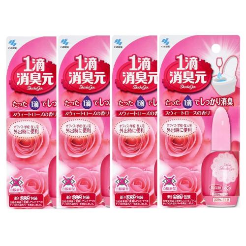 1滴消臭元 スウィートローズの香り 20ml (約640滴分)×4【4個セット】【ネコポス】送料無料...