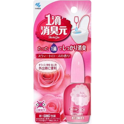 1滴消臭元 スウィートローズの香り 20ml (約640滴分)【ネコポス】送料無料 トイレ 携帯用 ...