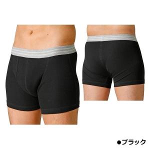 安心パンツ　ウェルドライ 男性用ソフトトランクス(吸水量40cc) ブラック　LBサイズ【尿漏れ】【失禁】【紳士用】【吸水下着】【男性用】【テイジン】｜bnet