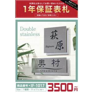 表札 戸建 ステンレス おしゃれ サイズ 7種...の詳細画像1