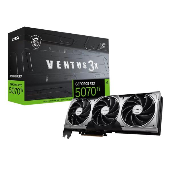 MSI GeForce RTX 5070 Ti 16G VENTUS 3X OC G507T-16V...