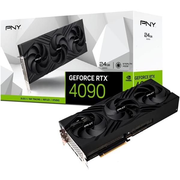 PNY ピーエヌワイ GeForce RTX4090 24GB VERTO LED 3FAN グラフ...