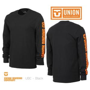 特典ステッカー付 UNION BINDING 2020 UBC Long Sleeve 長袖 Tシャツ BLACK ユニオン ビンディング｜boardcooker