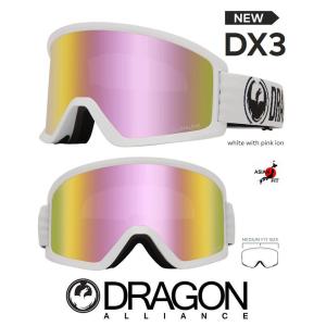 DRAGON ASIAN-FIT 2020 ドラゴン ゴーグル GOGGLE DX3 WHITE PINK LUMALENS｜boardcooker