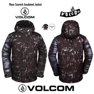 VOLCOM 2020 SCORTCH INS JACKET BLACK PRINT ボルコム スノボーウエア｜boardcooker