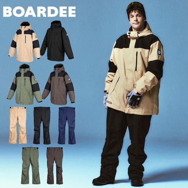 スノボウェア メンズ 上下セット スノーボードウェア BOARDEE BD24IFOT02M×OB0...