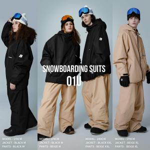 スノボウェア メンズ 上下セット スノーボード...の詳細画像3