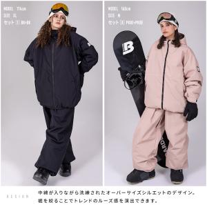 スノボウェア レディース 上下セット スノーボ...の詳細画像4