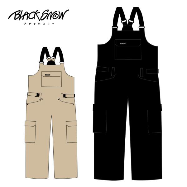 スノボウェア メンズ ビブパンツ 単品 スノーボードウェア BLACKSNOW BS26JFOB10...