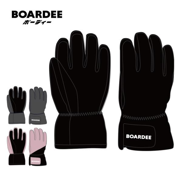 スノボ グローブ レディース スノーボード BOARDEE BD26UFGL01W ボーディー 5本...