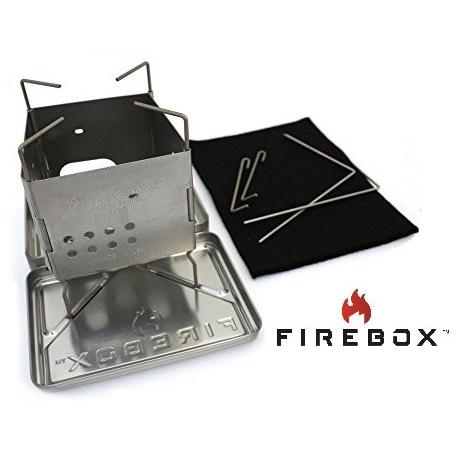 FIREBOX ファイヤーボックス ナノストーブ チタン製 ボックスセット ウッドストーブ バーベキ...