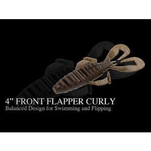 NORIES/ノリーズ　4″ FRONT FLAPPER CURLY/4″ フロントフラッパーカーリー　【メール便可　2個まで】｜boat-tacklecruise