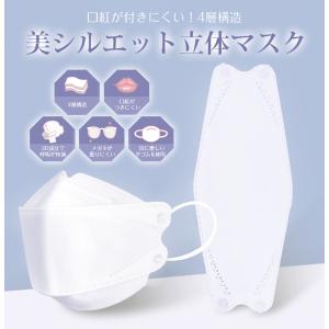 マスク 不織布 立体 血色カラー 4層構造 3...の詳細画像5