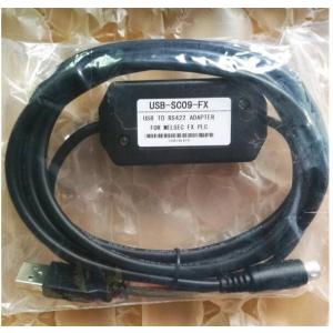 新品 三菱シーケンサー PLC FXシリーズRS-422変換ケーブル USB-SC09-FX  黒