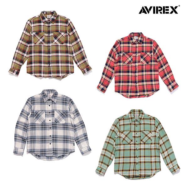 アヴィレックス【AVIREX】783-4920002 コットンフランネル チェックシャツ シャツ 長...