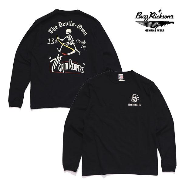 バズリクソンズ【BUZZ RICKSON'S】ロングスリーブTシャツ 長袖 ロンT メンズ レディー...
