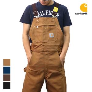 カーハート【carhartt】DUCK BIB OVERALL 102776 ダック ブラウン ブラック ネイビー オーバーオール  サロペット ユニフォーム 大工 作業着 つなぎ｜bobsstore