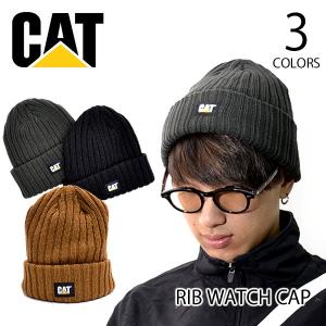 キャット 【CAT】 CATERPILLAR キャタピラー RIB WATCH CAP W01443 ニット キャップ ニット帽 ビーニー 帽子 リブ ワンポイント 【メール便発送のみ送料無料】｜bobsstore