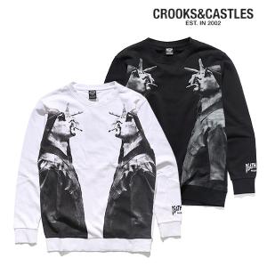 クルックスアンドキャッスルズ【CROOKS&CASTLES】Vintage Snoop Sweatshirt スウェット プルオーバー メンズ スヌープドッグ ロゴ ヒップホップ ラッパー｜bobsstore